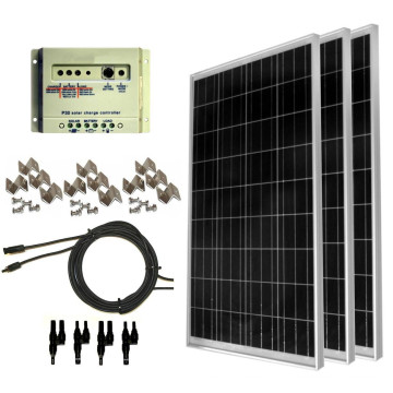 Kit completo de panel solar de 100 vatios